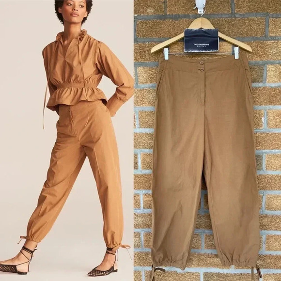 Rebecca Taylor Pants - Rebecca Taylor Tan Utility Jogger Pants